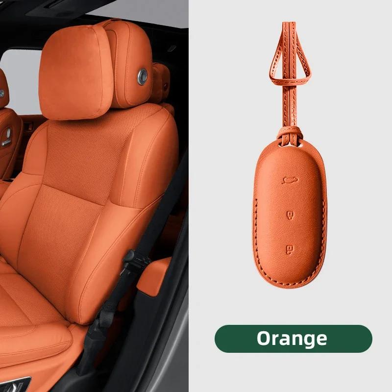 

Leather Car Smart Key For Li Lixiang L7 L8 2026 2026 Fob Case Cover For Leading Ideal One Li Auto L9 Keychain Key Accessories