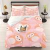 Animal Cate Children Bed Linen Set Quilt Cover Hot-Blooded Decor Comfortable Sets Breathable Bedding for Teenager