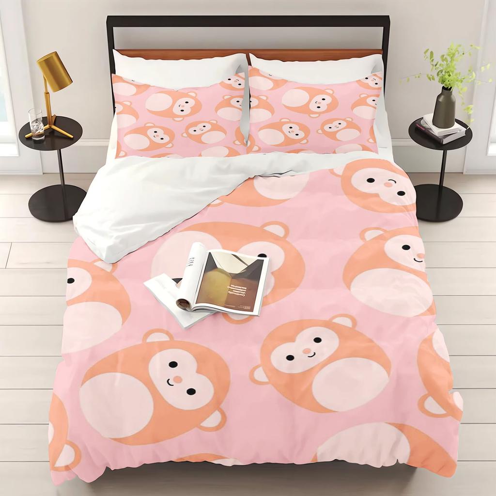 Animal Cate Children Bed Linen Set Quilt Cover Hot-Blooded Decor Comfortable Sets Breathable Bedding for Teenager