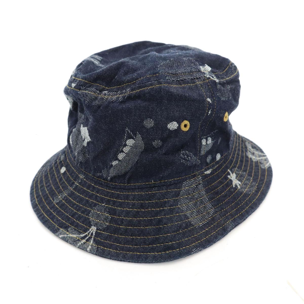 

FRAPBOIS Джинсовая шляпа с ручкой-оверсалл темно-синяя мужская б/у