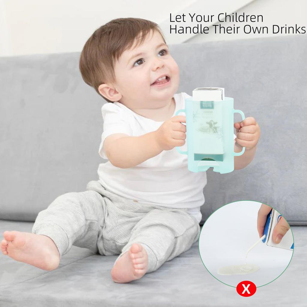 Food Pouch Stand Holder Support for Baby Food Pouches Beverage Cartons and Food Bags with Dual Handles and Stable Base for Easy Feeding