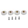 Geräuschlose Duschkabinen Rollen Räder Rillenförmig 22mm Durchmesser Packung mit 48
