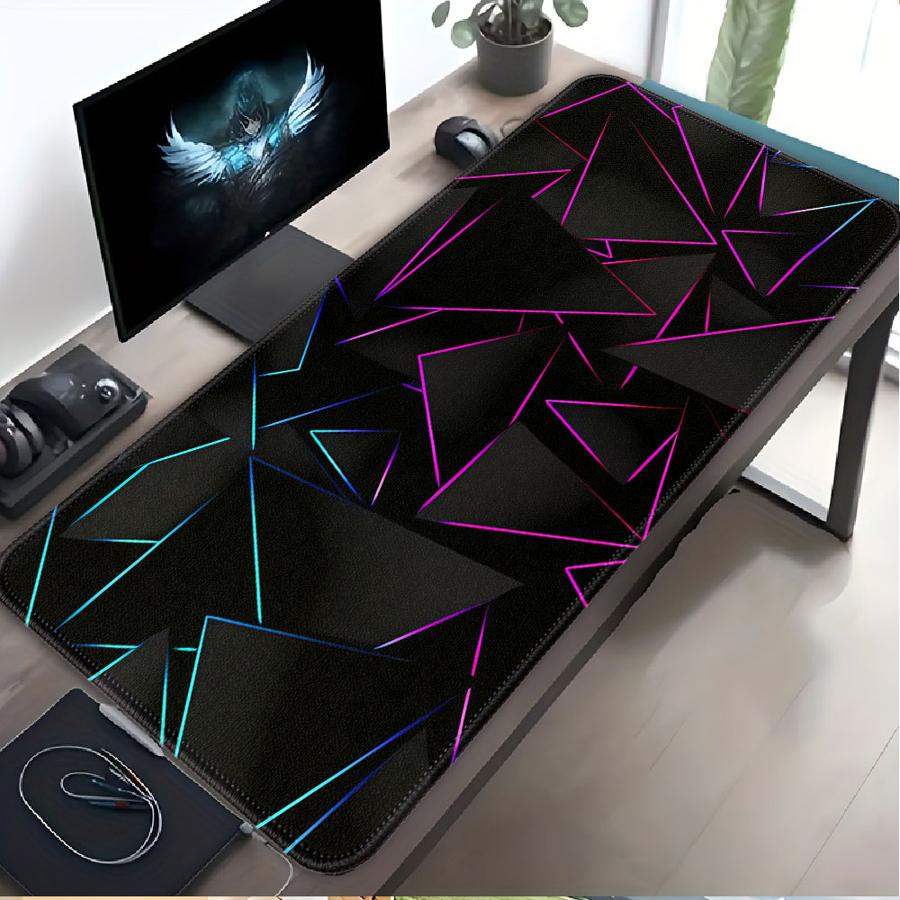 Polygon Multicolored Pattern Is Cool rubber Mouse Pad office Pad Desk accessories Game Console Pad Computer Laptop Pad Keyboard