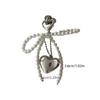 Beaded Bowknot Heart Phone Charm Stylish Keyring Backpacks Pendant Bag Jewelry