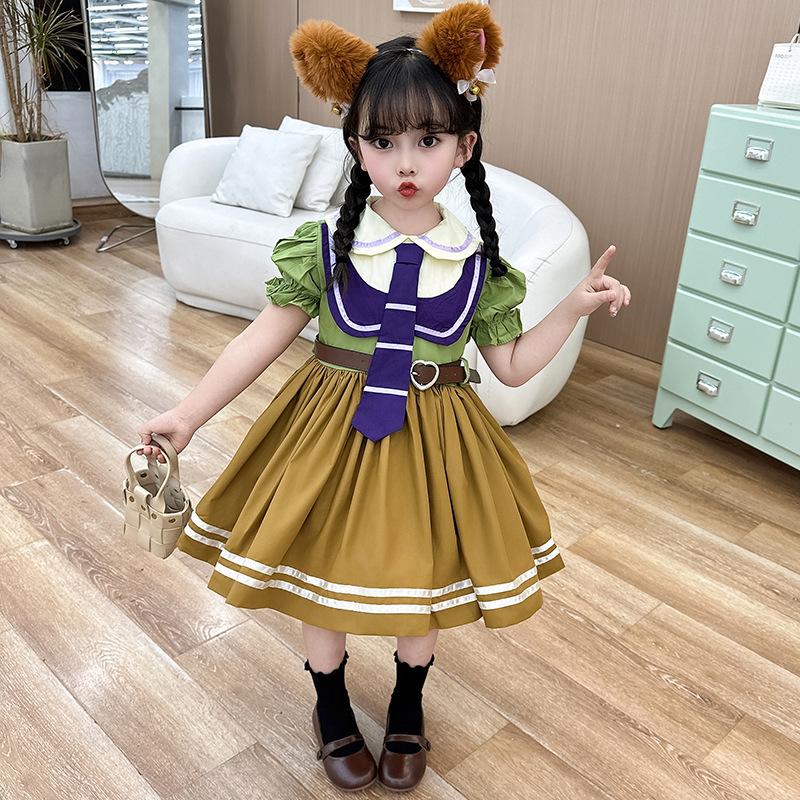 Zootopia Madness Judith Nick Fox Cos Costume Tail Girl Lolita Princess Dress Spring/Summer Dress