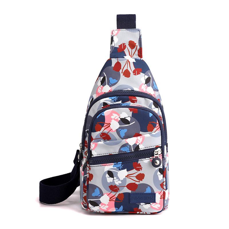 New Casual Women's Messenger Bag Large Capacity Backpack Fashionable Versatile Printed Small Bag Trendy Breast Bag