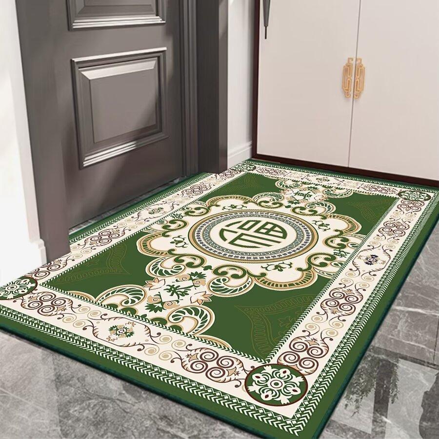 Chinese Style Stripe Red Carpet Living Room Sofa Bedroom Study Kitchen Entrance Door Mat Non-slip Light Luxury Home Decor Rug