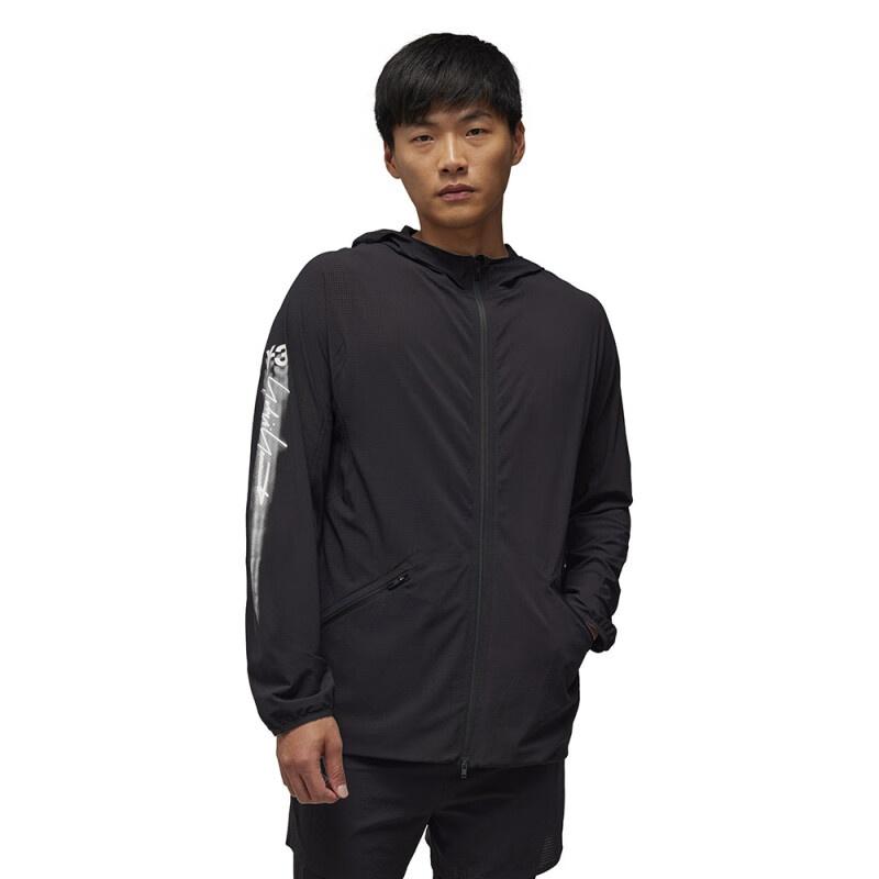 Y-3 M Run Jacket Lightweight Breathable Casual Jacket Men Jacket Black IN8746