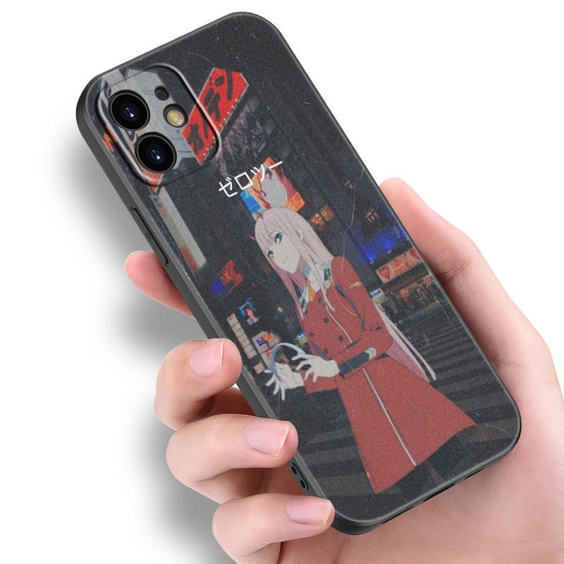 Zero Two Darling In the FranXX Anime Case For Apple iPhone 14 13 12 Mini 11 Pro Max 7 8 XR X XS 7 8 Plus SE 2020 2022 Cover