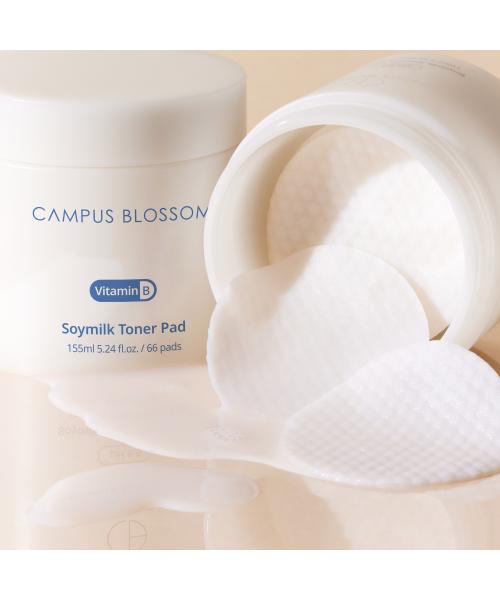 Vegan Hypoallergenic Soy Milk Toner Pads (66 Sheets)
