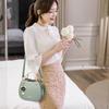 Fashionable Shell Bag For Ladies Korean Style Sweet And Fresh Shoulder Bag With Cat Pattern