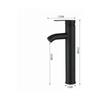 MitigEU Basin Faucet, High Spout Design, Single Hole Faucet, for Countertop Bathroom Sink In Chrome Copper with Removable Foam