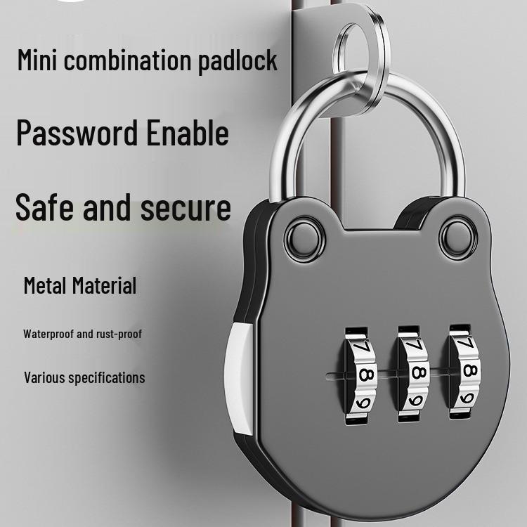 Compact Student Combination Padlock for Suitcases, Backpacks, Lockers, and Cabinets