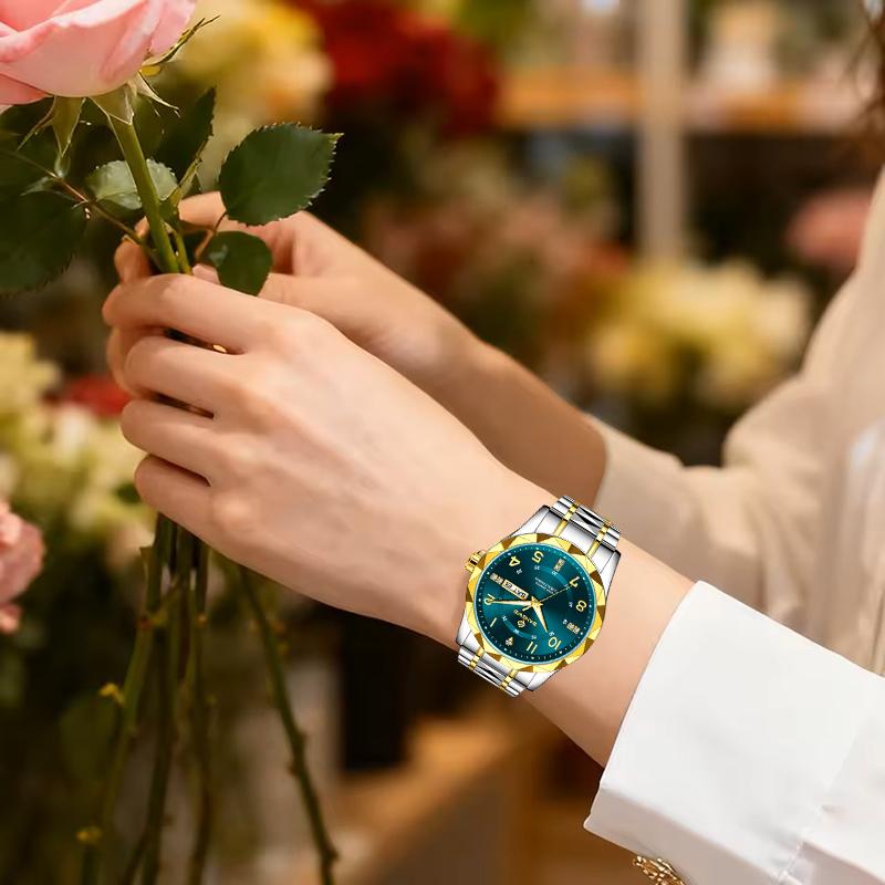 New Diamond Dial Design Ladies Waterproof Watches Fashion Elegant Luminous Women's Bracelet Watch Relogio Feminino+BOX