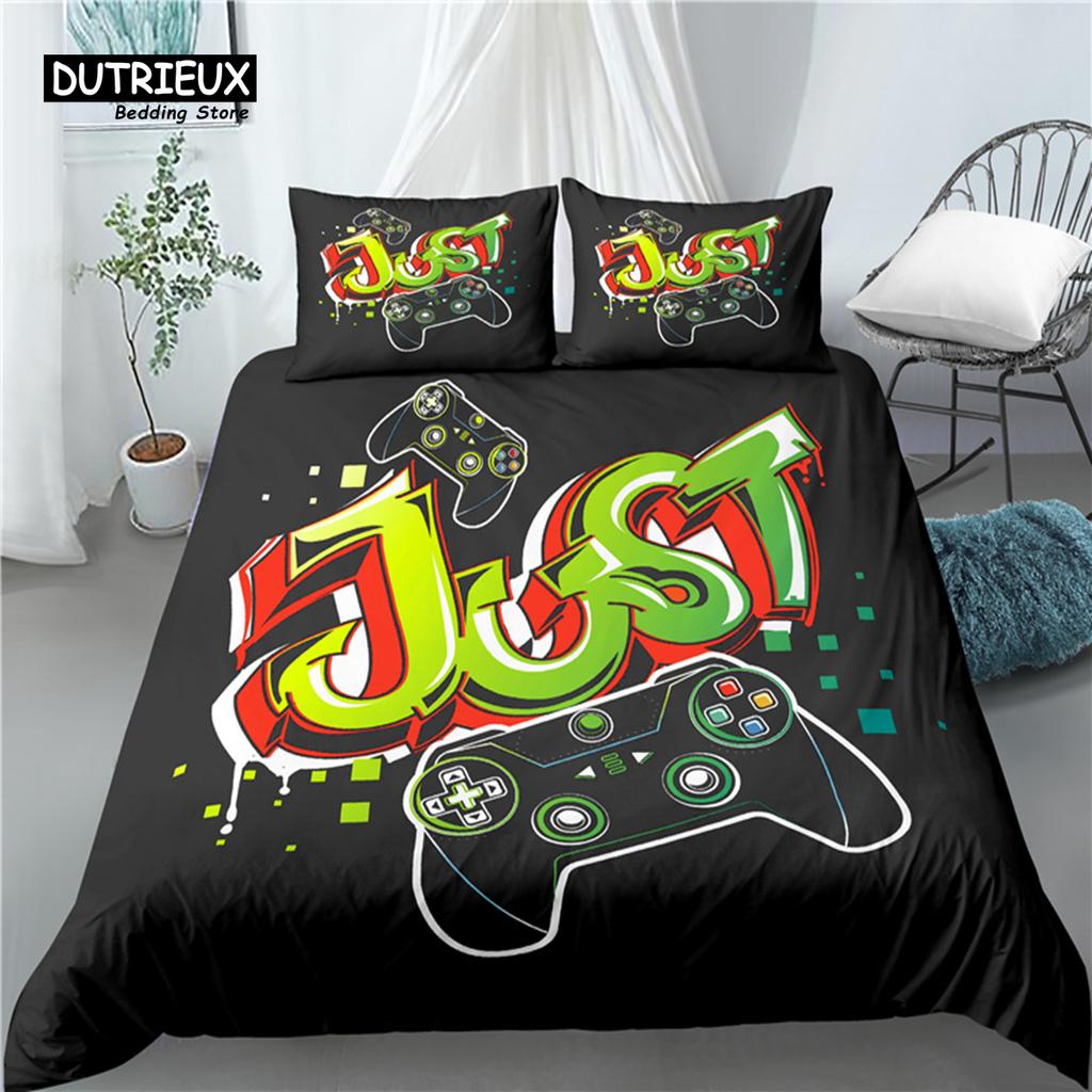Home Living Luxury 3D Gamepad Print 2/3Pcs Comfortable Duvet Cover PillowCase Bedding Sets Queen and King EU/US/AU Size
