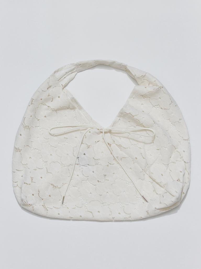 Voor Jeanne Suede Shoulder Bag_Ivory