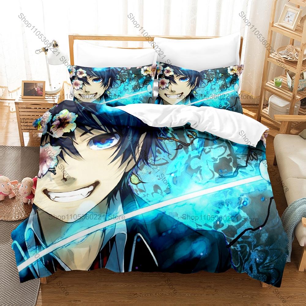Cool Trinity Seven 3PCS Bedding Set Anime Girls Character Print Soft Microfiber Duvet Cover Pillowcase Bedroom Decor