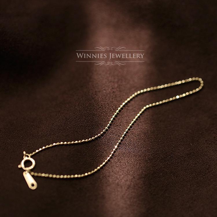 Xin Zhe Mei S925 Sterling Silver Gold-Plated Women’s Light Luxury Fine Gold Bean Bracelet