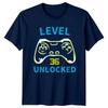 Level 36 Unlocked TShirt Level Up Gaming 36th Birthday Gift For Him And Her