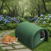 Refugio para Gatos de Exterior a Prueba de Viento Perrera Impermeable Casa para Gatos Duradera para Gatos Callejeros Perros