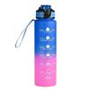 Butelka na wodę 1L Gradientowy kolor Motywacyjna sportowa butelka na wodę Oznaczenie czasu Kubek szczelny do biura siłowni na zewnątrz Bidon szejker