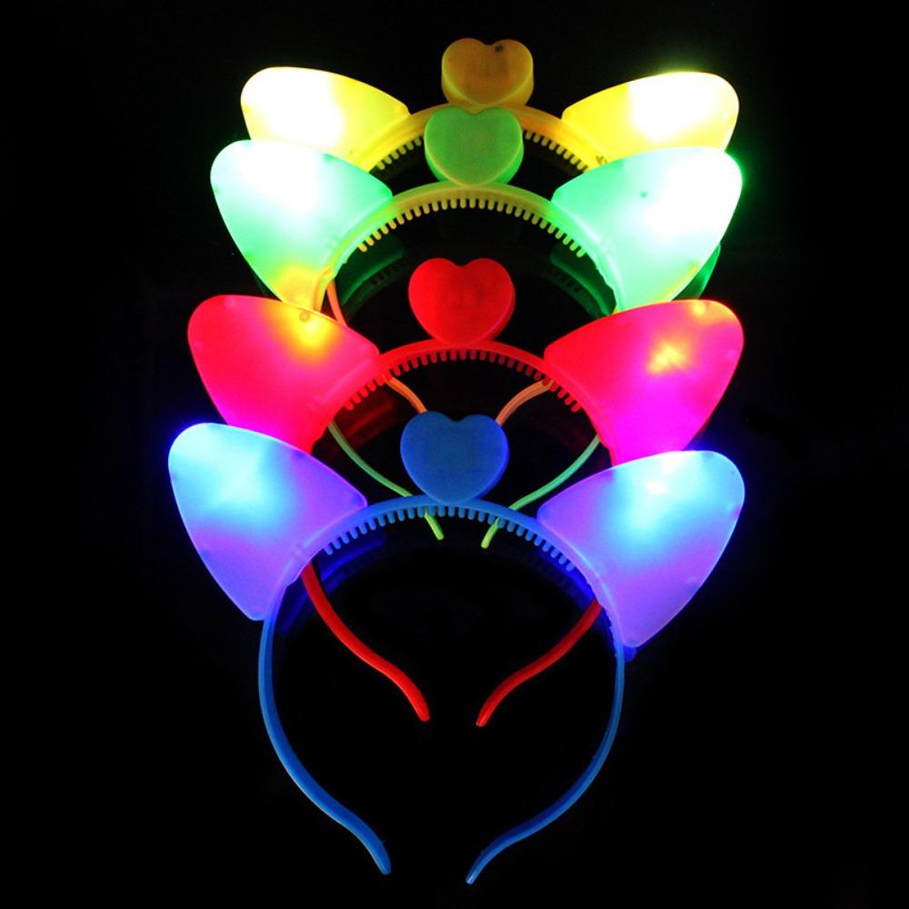 Popular Cat Ear Headband Luminous Toy Led Luminous Horn Headband