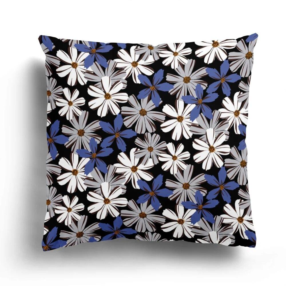 Fashion Pillowcase Cushion Cover Home Decoration Sofa Small Fresh Flower Chrysanthemum