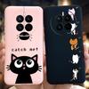 For Huawei Mate 50 Pro Case 2022 Cute Cartoon Cat Painted Soft TPU Protective Cover For Huawei Mate50 Pro DCO-LX9 CET-LX9 Fundas