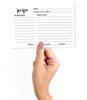 Inkdotpot Recipe Card 6x4 Inch Single-Sided Recipe Design Cards White Classic Recipe Cards Wedding-Bridal Shower-Baby Shower- Pack of