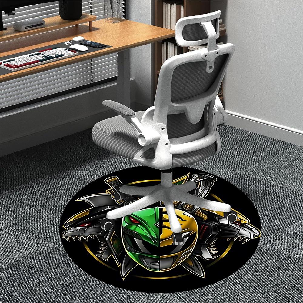 

1PC Power Rangers Office Round Rug, Non-slip, Soft and Durable Office Rug for Interior Decoration, Perfect for Office yy250915028 80cm by 80cm