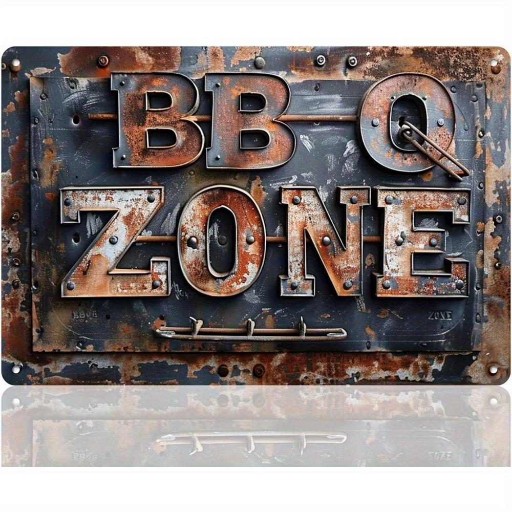 Vintage Metal Tin Poster BBQ Beer Bar Retro Metal Tin Signs Posters Plate Wall Decor for Bar Restaurant Cafe Clubs Retro Plaque