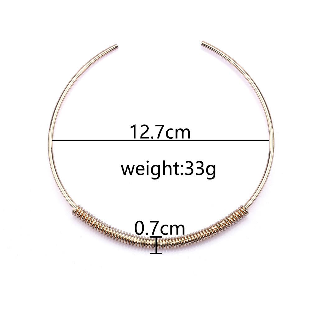 Necklace High-End Retro Design Metal Necklace Collar Simple Personality Versatile