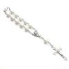 Crucifix Rosary Beads Bracelet Vintage Jesus Christ Crucifix Wristband Gift 2Pi