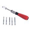 Wooden Handle Ratchet Screwdriver T201B 260MM Push Pressure Reversible Manual Screw Driver For Home Repair Furniture Assembly