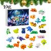 Stress Relief Toys for Teens 3D Printed Dinosaur Advent Calendar, 24-Day Mini Articulated Figure Set, Holiday Calendar Kids Christmas Countdown