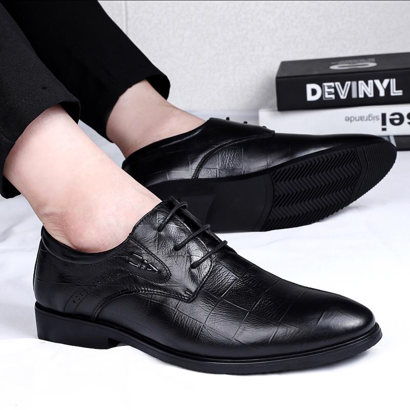 Luxury Brand Men Genuine Leather Business Dress Shoes Fashion Casual Tooling Derby Shoes Fashion Outdoor Walking Oxford Shoes