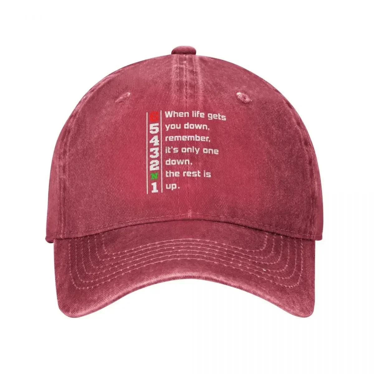 Vintage 1N23456 Baseball Cap Unisex Distressed Cotton Snapback Hat Motorcycle Motorbike Outdoor Running Golf Adjustable Fit Cap One Size