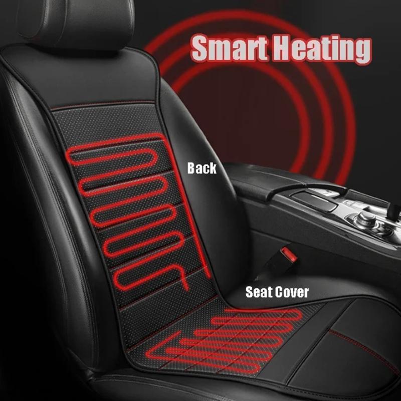 12V-24V Heated Car Seat Cushion Cover Anti Slip Warm Winter Car Seat Cover Universal Auto Seat Heating Pad Interior Accessories
