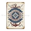 Vintage Nautical Design For Sailors Metal Printed Club Tin Sign Poster