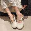 Fashion French Flat-toe Half-slipper Women's Outerwear New Spring and Summer One-foot Mary Jane Evening Shoes