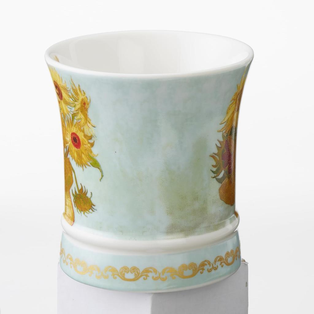 ROYAL ARDEN New Bone China Sunflowers (Van Gogh) Mug, Microwave-Safe, 300ml, Gift Boxed, No. 37736 R2091TN