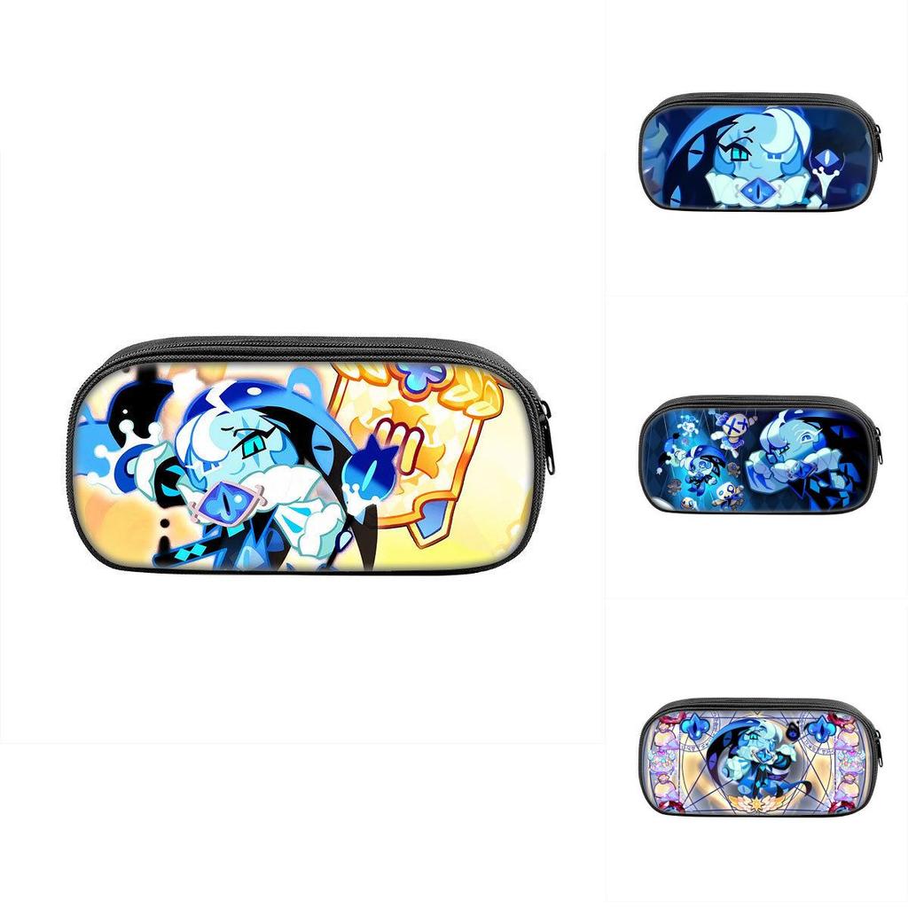 Shadow Milk Cookie Pen Case For Students Nylon Storage Organizer With Durable Material