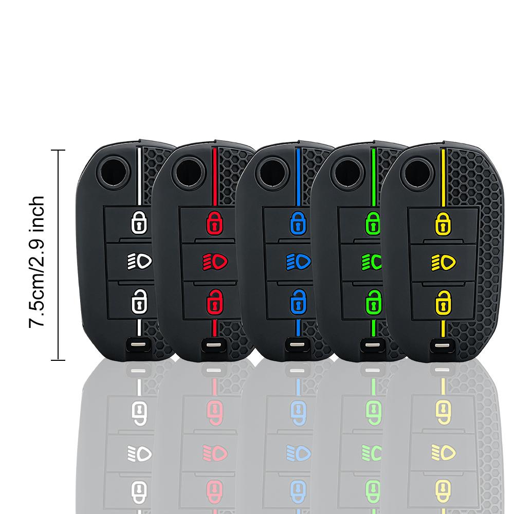 Silikonowe Etui na Kluczyk Samochodowy Do Citroen C5 C3 C4 C8 Berlingo Do Peugeot Partner Rifter 208 308 508 407 2008 3008 Expert