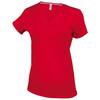 Kariban Womens/Ladies Feminine Fit Short Sleeve V Neck T-Shirt