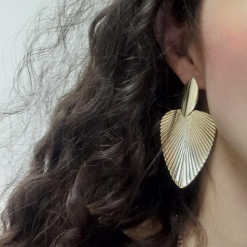 Vintage Punk Geometric Exaggerated Simple Geometric Metal Earrings Women'S Party Jewelry Accessories