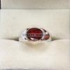 Garnet Oval Cut Gemstone With 925 Sterling Silver Ring For Men's #B103 JL375671441699