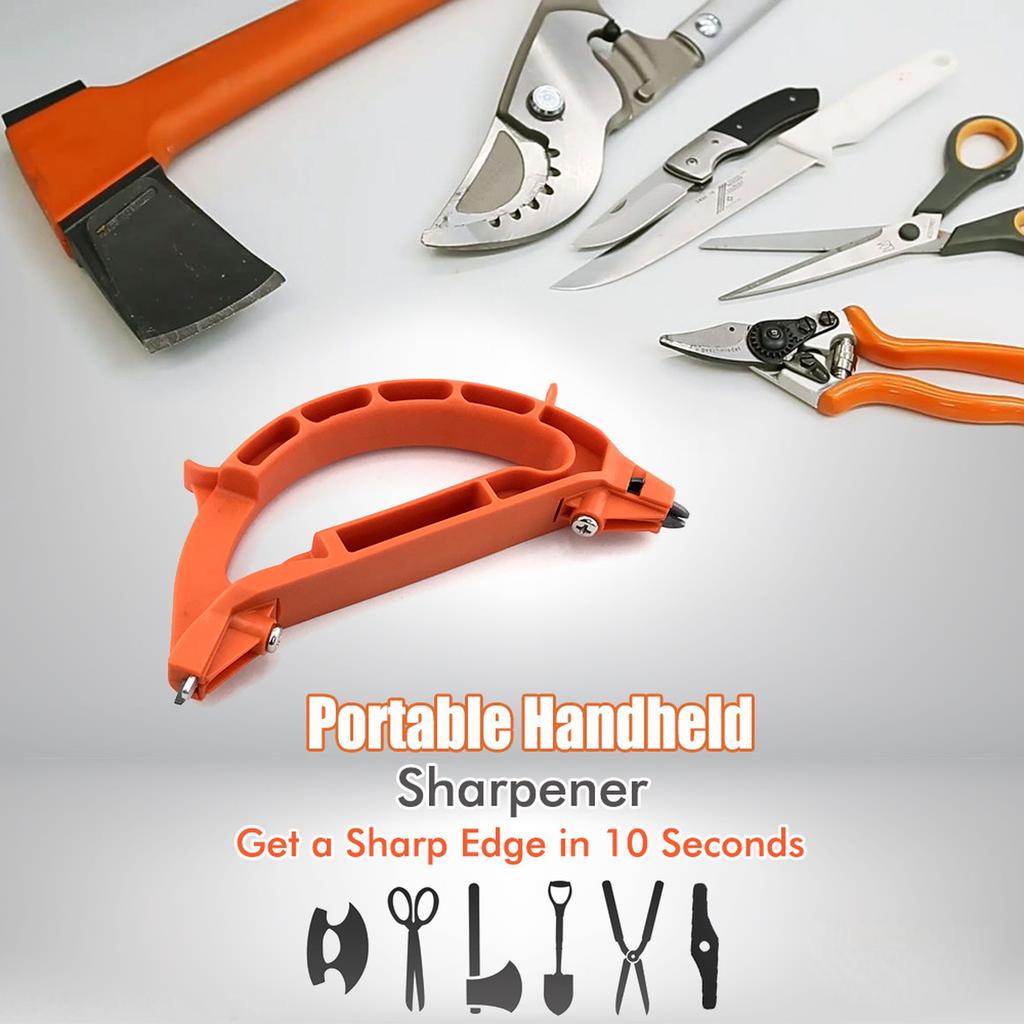 Outdoor Portable Handheld Knife Sharpener Multifunctional Sharpening Tool Scissors Agricultural Scissors Axe Heads