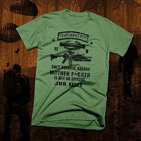 Infantry t-shirt military Army Combat Vet Iraq War Infantry 11B Tactical assault