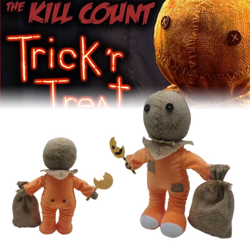 Sam Trick Treat Plush Toy Halloween Pumpkin Man Movie Doll