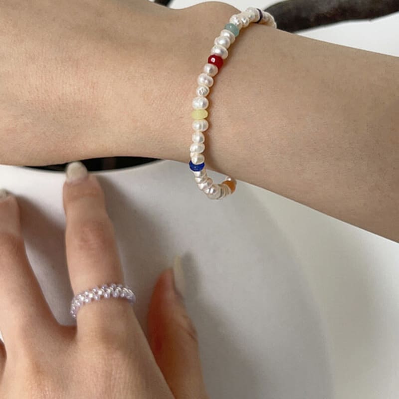 Mosxe Rainbow Pearl Bracelet